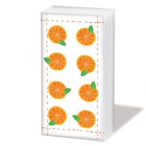 Sniff - Fashion Orange - Papieren design zakdoekjes 10 st. 4 laags. Chloorvrij gebleekt.