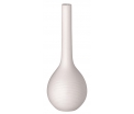 Mini vase - lines, horizontal - 21cm - porcelain, glazed inside, unglazed external.