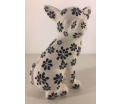 Studio Design - Nanou - Chihuaha Dog - Bloemen - 14x10x20,5cm - 100% handmade - Every piece is unique - For Design Lovers