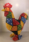 Studio Art - Edson - Rooster Pablo Patchwork - 34,5x15x40 cm - 100% handmade - Every piece is unique - For Art Lovers