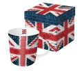 Trend Mug GB Union Jack Mosaic - Grote mok van porselein in een bijpassende luxe geschenkverpakking. Inhoud 0,3 ltr. De mok is 9,5 cm hoog. Geschikt voor vaatwasser en magnetron.