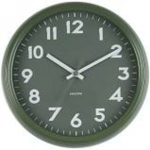 Karlsson, Wall clock, Badge, Grey, diameter 38cm, diep 9cm, excl. 1 AA batterij