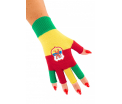 Vingerloze handschoenen rood/geel/groen met wapen Limburg