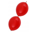 Doorknoopballon maat 10 rood