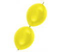 Doorknoopballon maat 10 geel