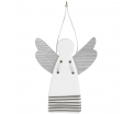 Guardian Angels mini stripes silver - 4,5x5,5cm