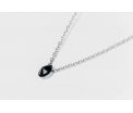 FriendsDesign - Inge's Necklace - Black - Deze ketting is in lengte verstelbaar van 40cm tot 45cm - Onze sieraden zijn gemaakt van stainless steel met Swarovski elementen en zijn hypoallergeen