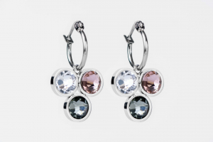 FriendsDesign - Suzanne's Earrings - Pink mix - Onze sieraden zijn gemaakt van stainless steel met Swarovski elementen en zijn hypoallergeen