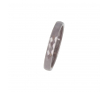 My Bendel - Godina - Grijs - Diamant geslepen keramische ring - 3mm - Maat 17mm