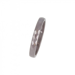 My Bendel - Godina - Grijs - Diamant geslepen keramische ring - 3mm - Maat 17mm