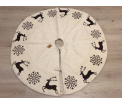 Kerstboomkleed - Oh deer ivory - doorsnede 1.40 - handmade - Infingo Collection