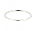 My Bendel - Picolo - Elegante 1mm brede zilver kleurige edelstalen ring. Blijft mooi, verkleurt niet en hypoallergeen - maat 17
