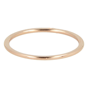 My Bendel - Picolo - Elegante 1mm brede rosé goud kleurige edelstalen ring. Blijft mooi, verkleurt niet en hypoallergeen - maat 17