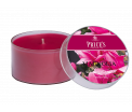 Tin Candle - Magnolia - Toetsen van de zoete magnoliabloem in perfecte harmonie met een zacht vleugje roos en jasmijn. - Brandtijd: +/- 30 uur Formaat: 66 × 42 mm -