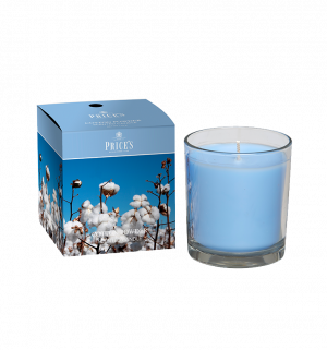Boxed Jar Candle - Cotton Powder - Een heerlijke, verleidelijke geur die ons vult met herinneringen aan vakanties op tropische stranden. - Brandtijd: +/- 45 uur Formaat: 72X81 mm -