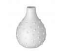 Mini vase - relief dots - 9cm - porcelain, glazed inside, unglazed external.