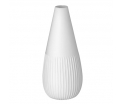 Mini vase - lines - 13cm - porcelain, glazed inside, unglazed external.